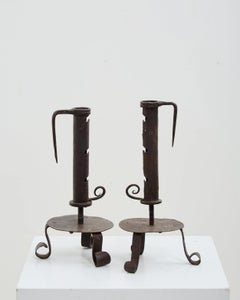 Early Iron Candlesticks