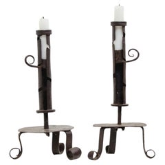 Early Iron Candlesticks
