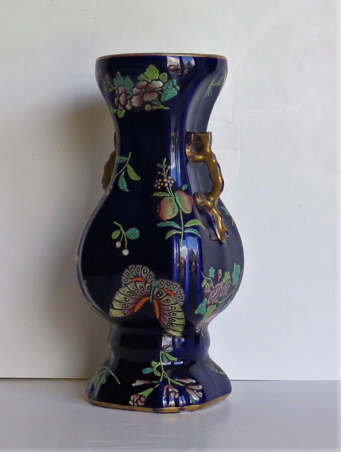 staffordshire ironstone vase