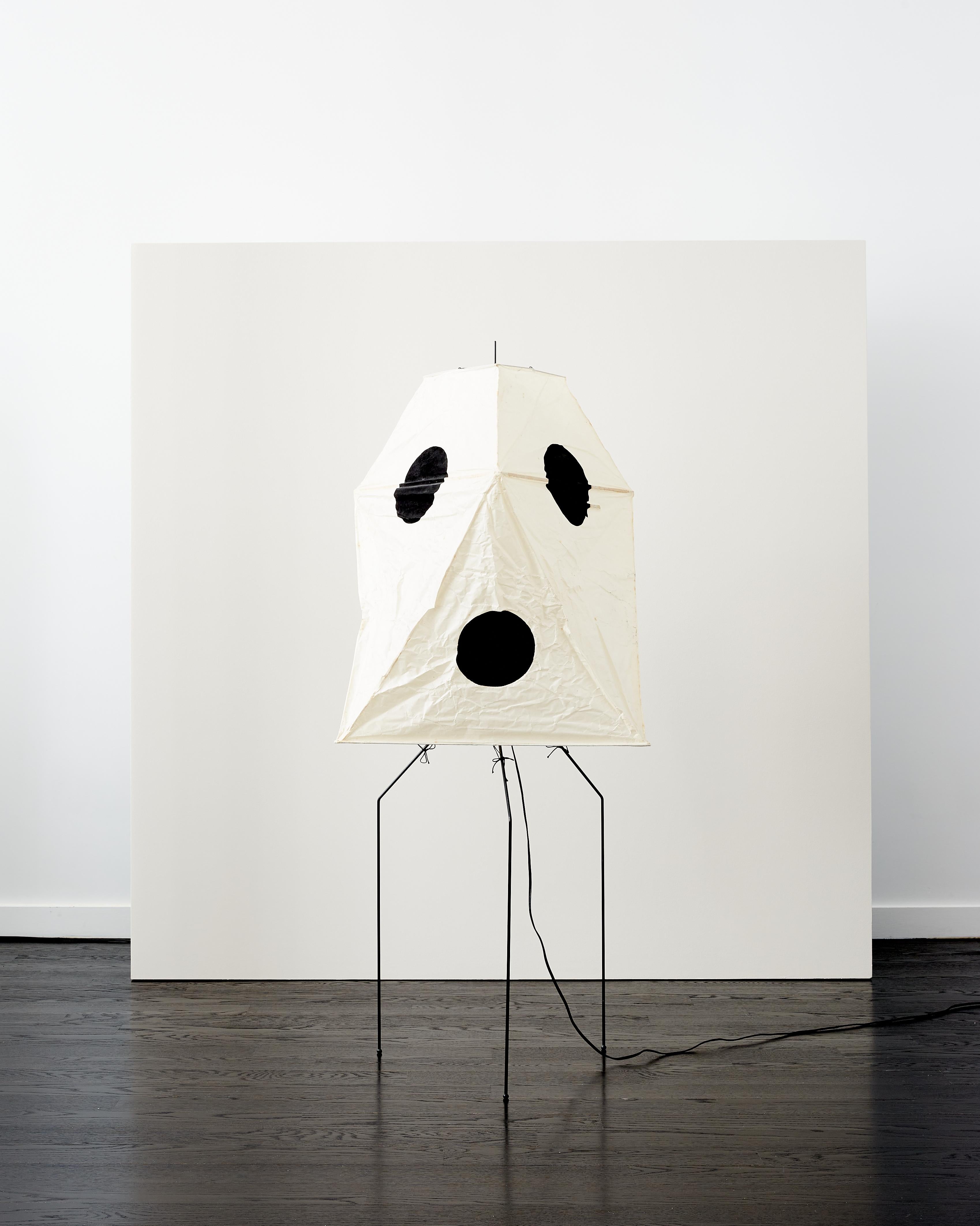Early Isamu Noguchi Akari Light Sculpture, Model UF3-Q For Sale 1