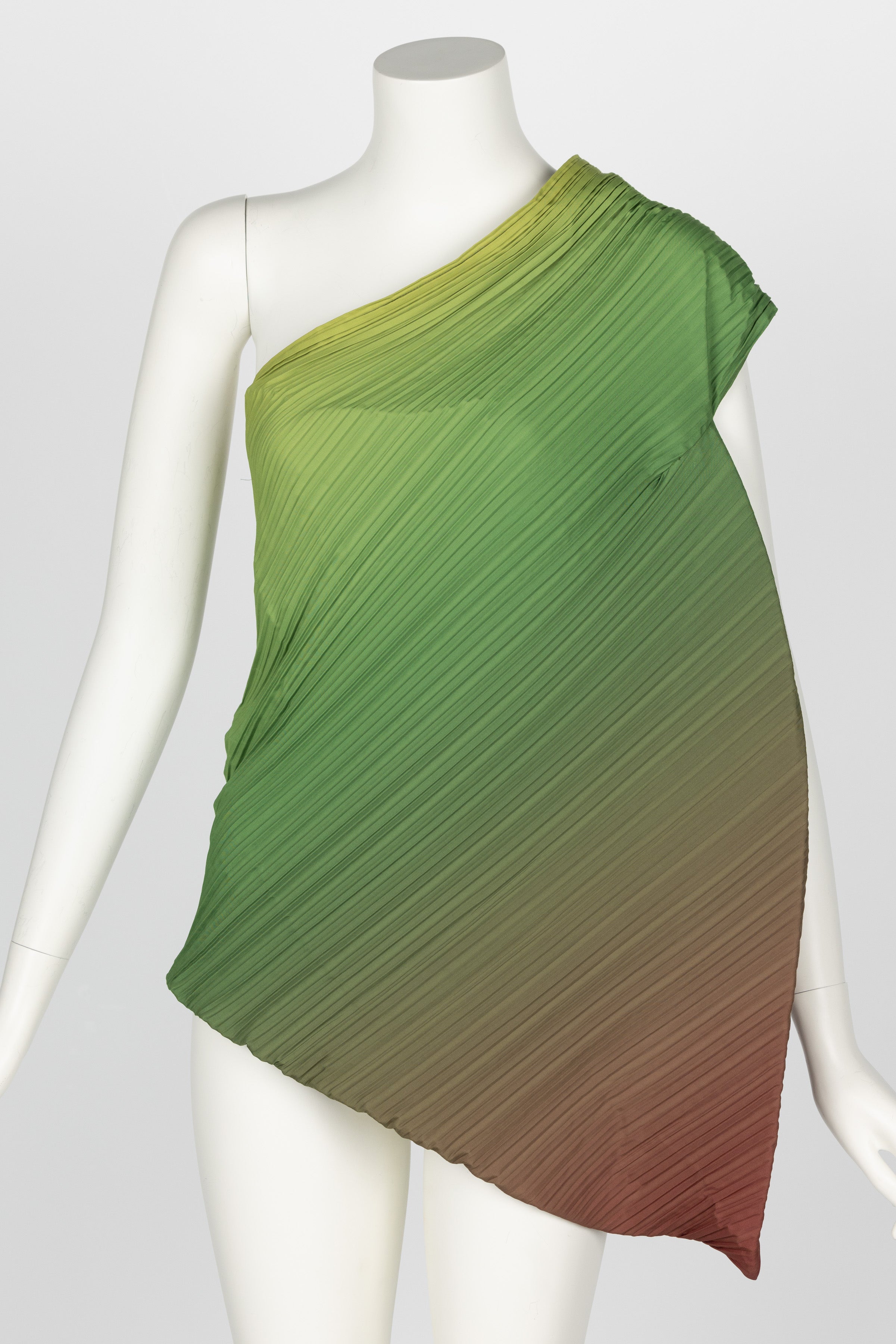 Early Issey Miyake 1989 Collection Ombre One Shoulder Top In Excellent Condition In Boca Raton, FL