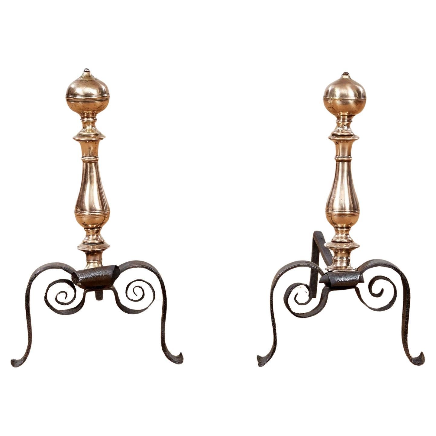 Early Italian Baroque Andirons