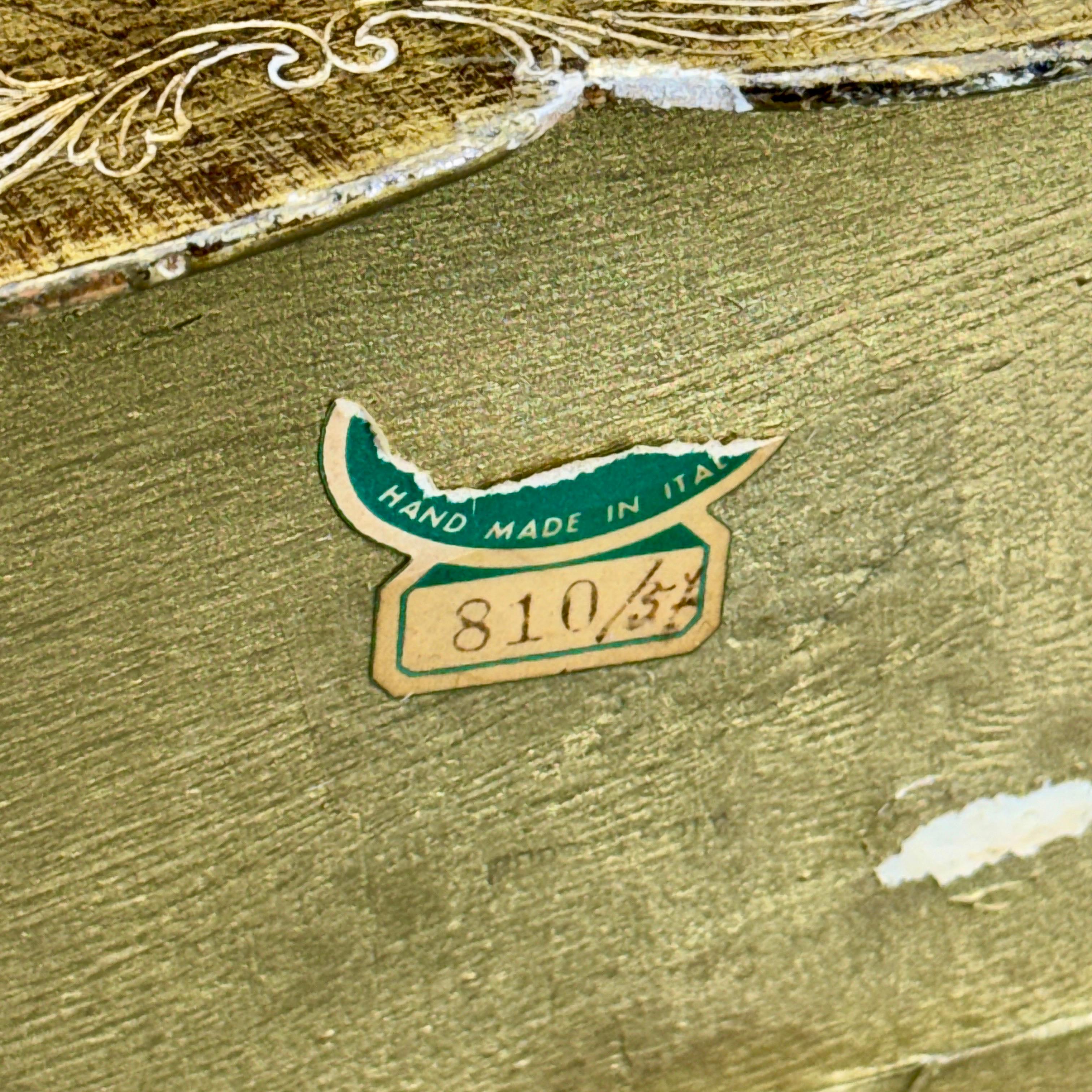 Portariviste in legno dorato italiano, circa 1950 in vendita 1
