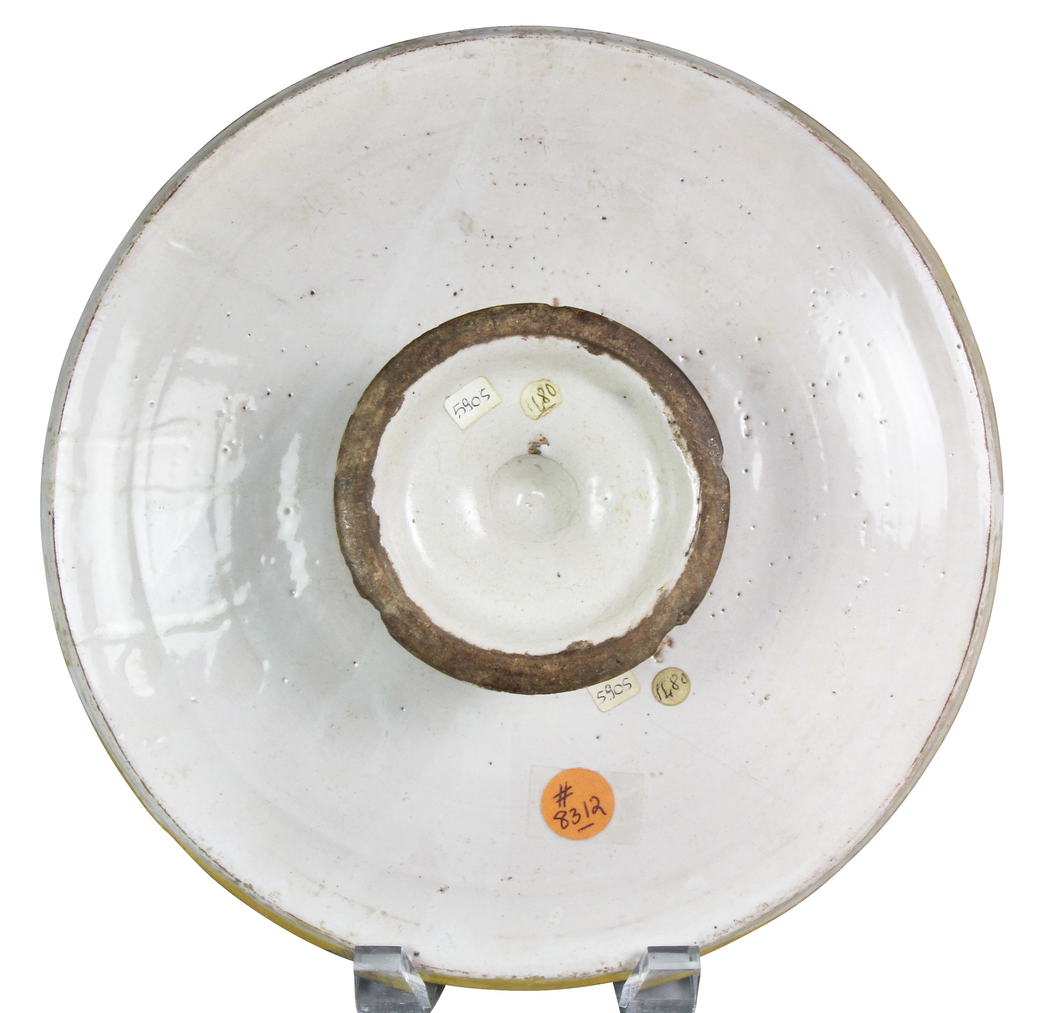 Early Italian Majolica Footed Tazza 1