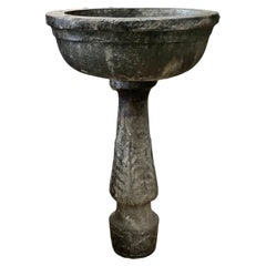 Fuente o pila de mármol italiana antigua, siglo XVII