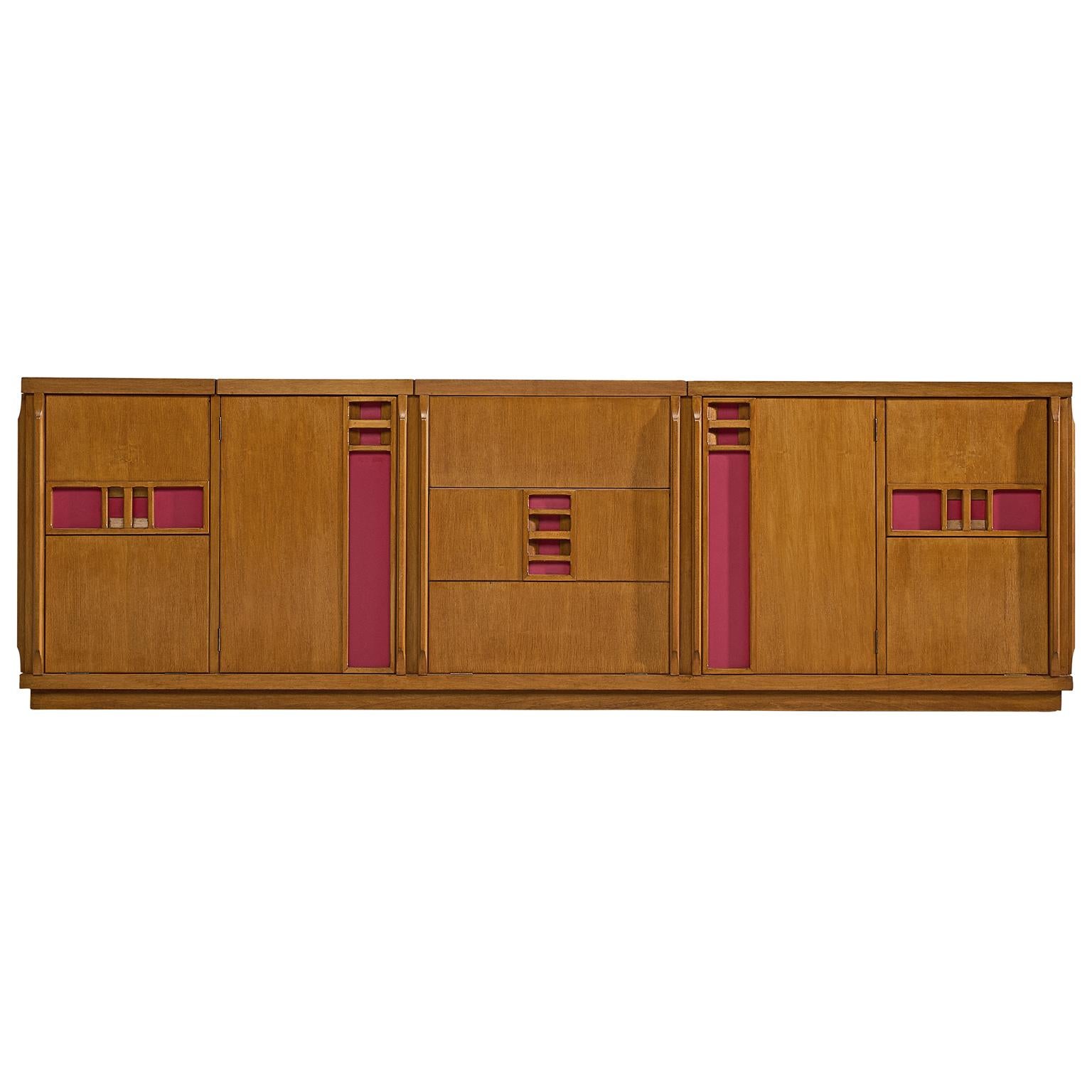 Large Brown Moroccan Hand Carved Tribal Pattern Wood Long Credenza Large Brown Moroccan Hand Carved Tribal Pattern Wood Long Credenza Or Sideboard At 1stdibs