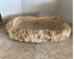 Early Italian Stone Sink Vessel From The 18th Century