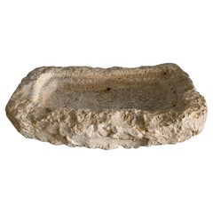 Early Italian Stone Sink Vessel From The 18th Century