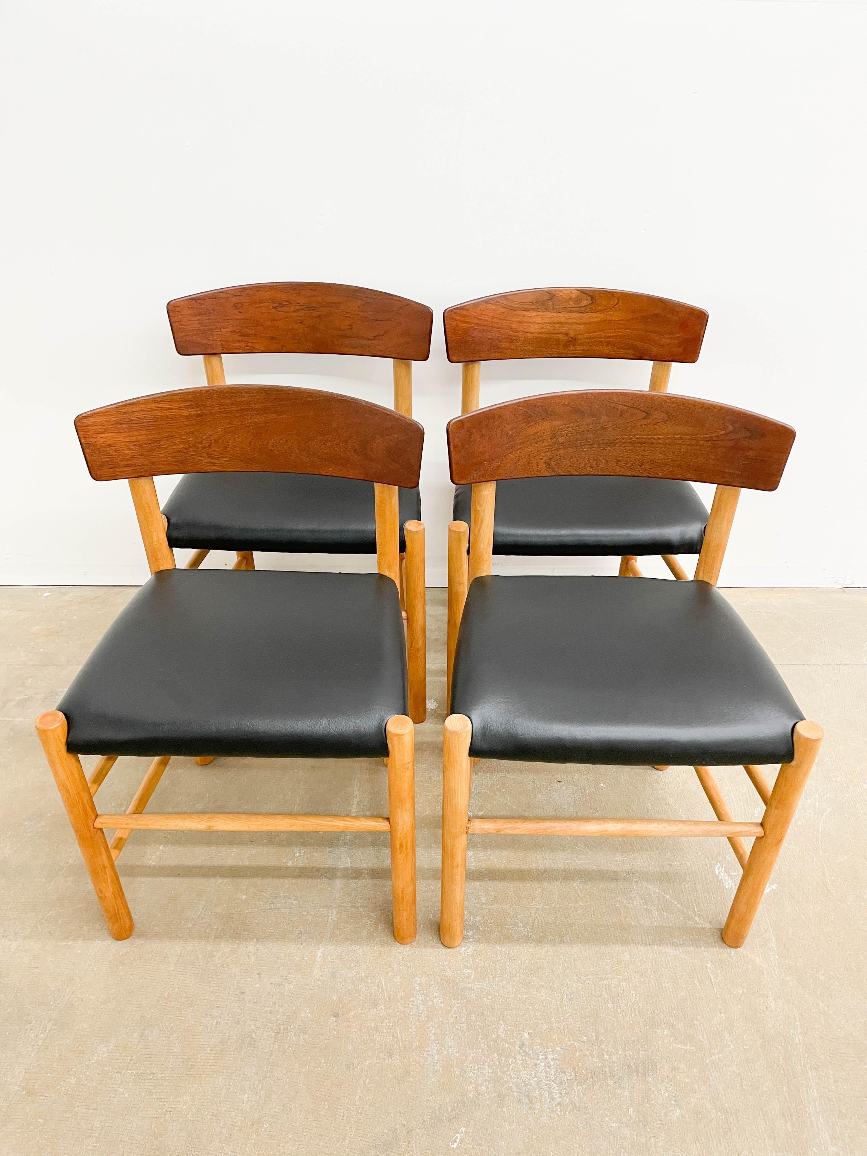 Danish Early J39 Dining Chairs by Børge Mogensen