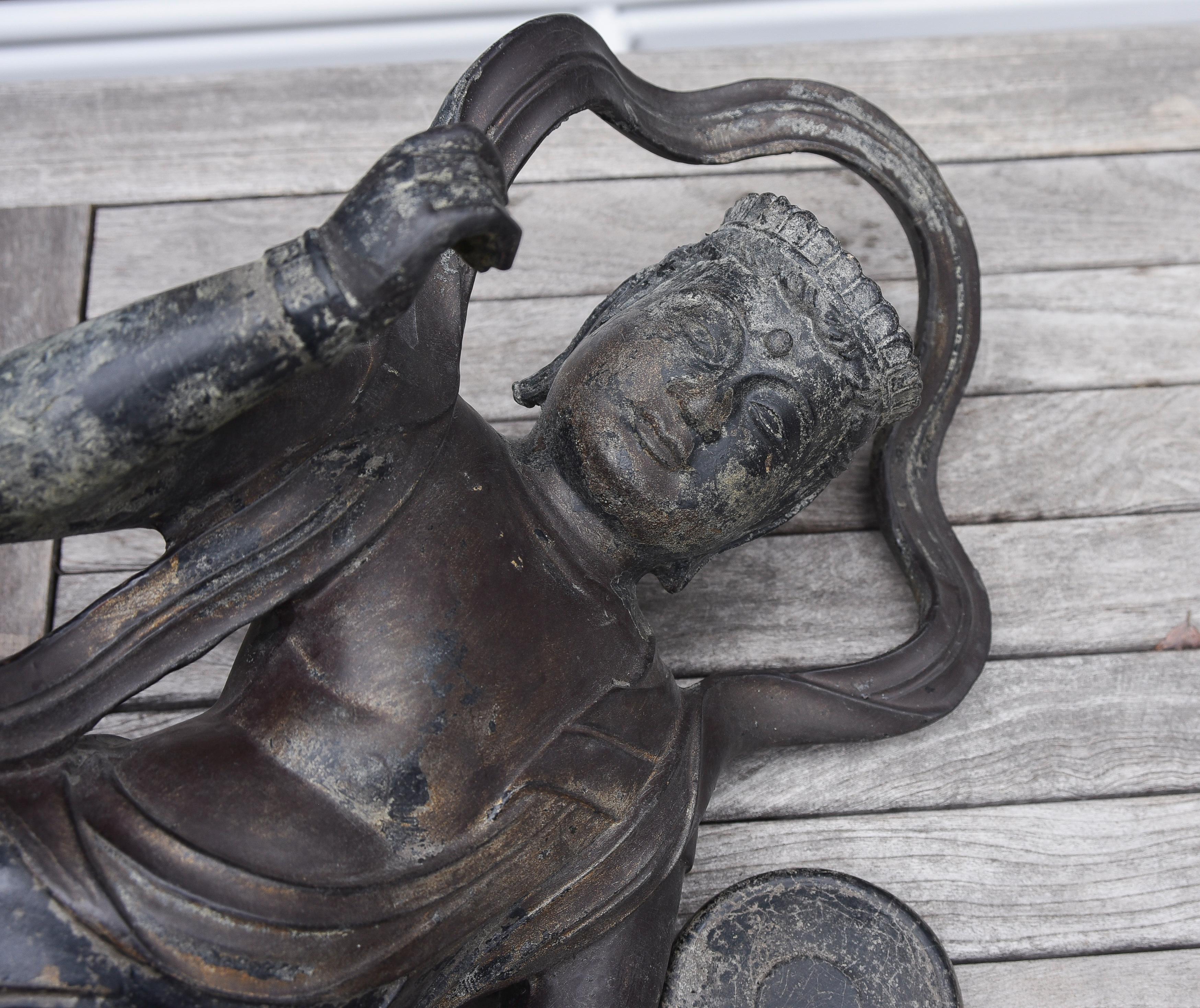 Figure céleste bouddhiste japonaise ancienne - probablement plus de 500 ans - Kamakura en vente 8