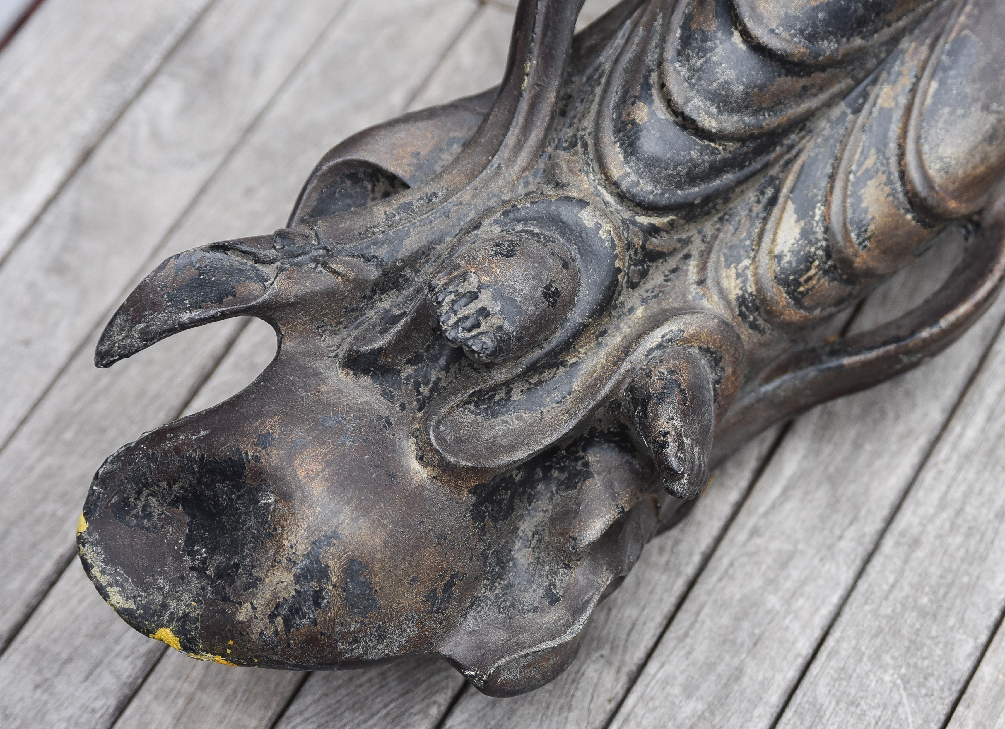 Figure céleste bouddhiste japonaise ancienne - probablement plus de 500 ans - Kamakura en vente 9