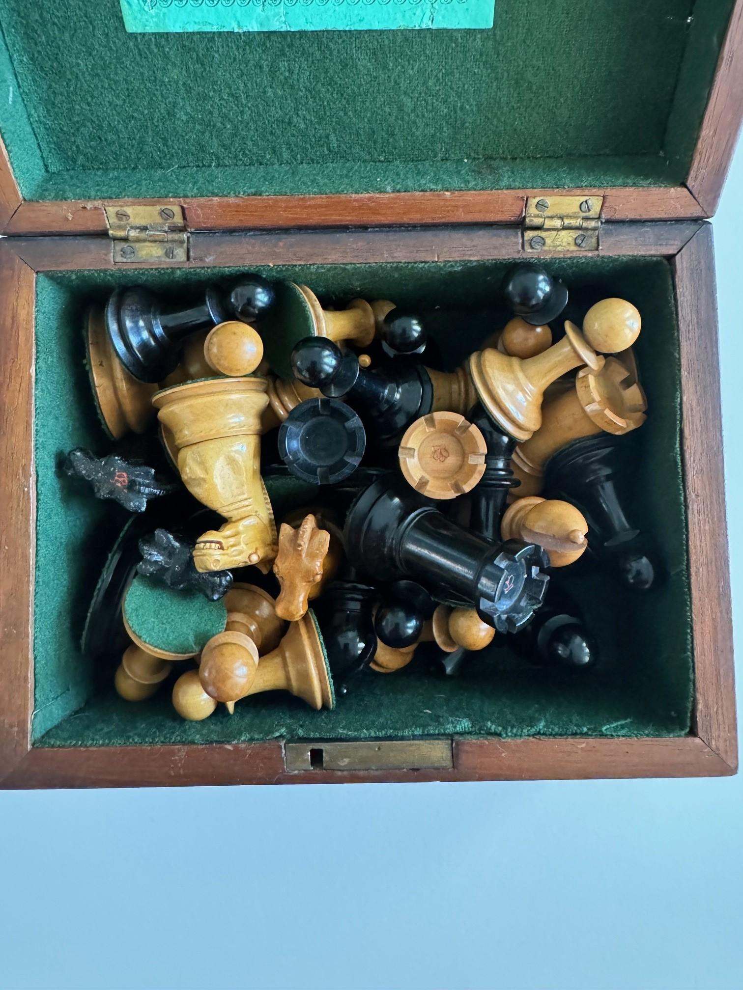 Vittoriano Set di scacchi Jaques, circa 1870 in vendita