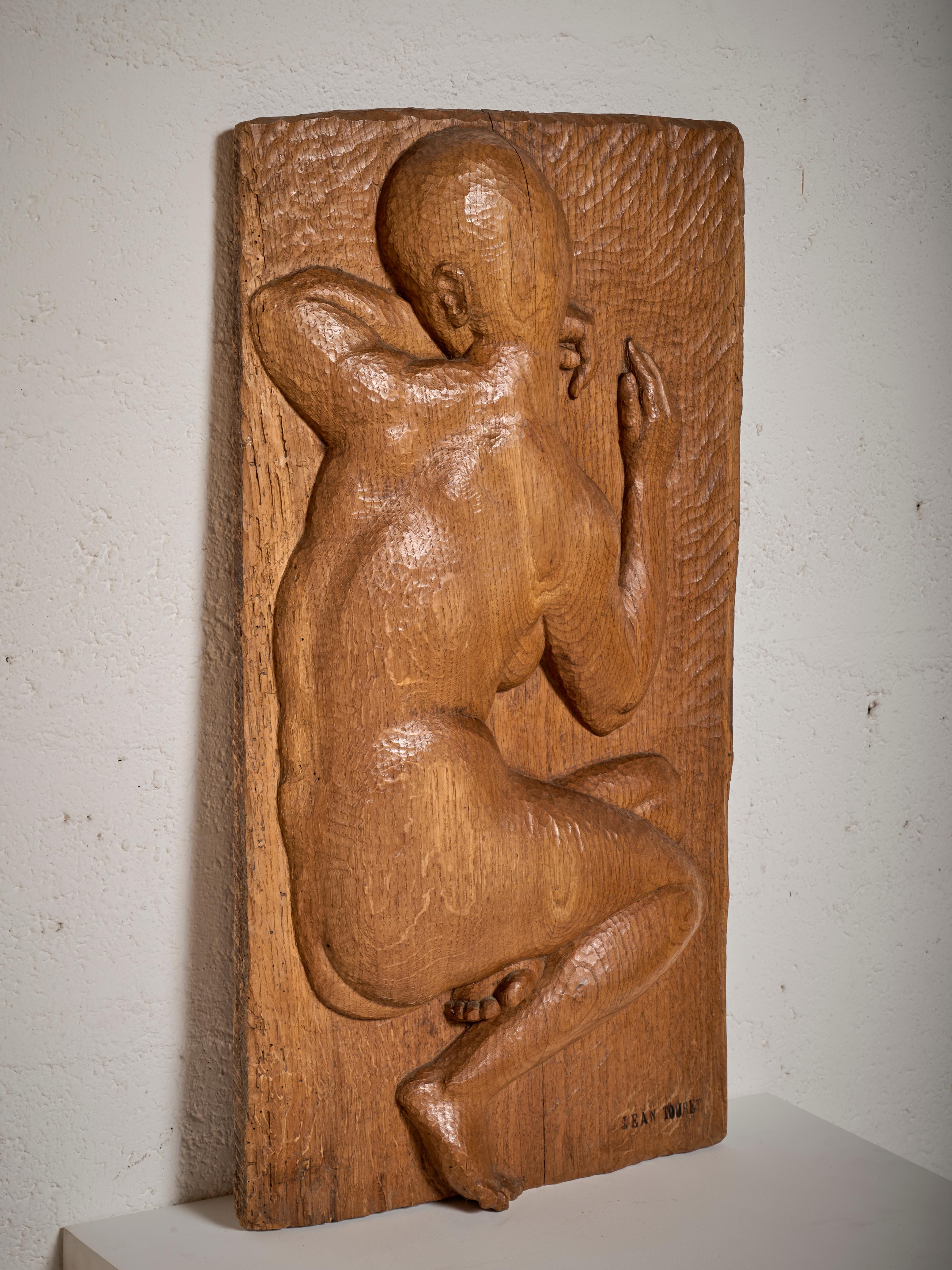 Frühes Wandrelief von Jean Touret, Frankreich, 1950er Jahre (Mitte des 20. Jahrhunderts) im Angebot
