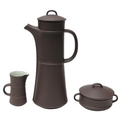 Service à café / thé Flamestone de Jens Quistgaard pour Dansk, précoce