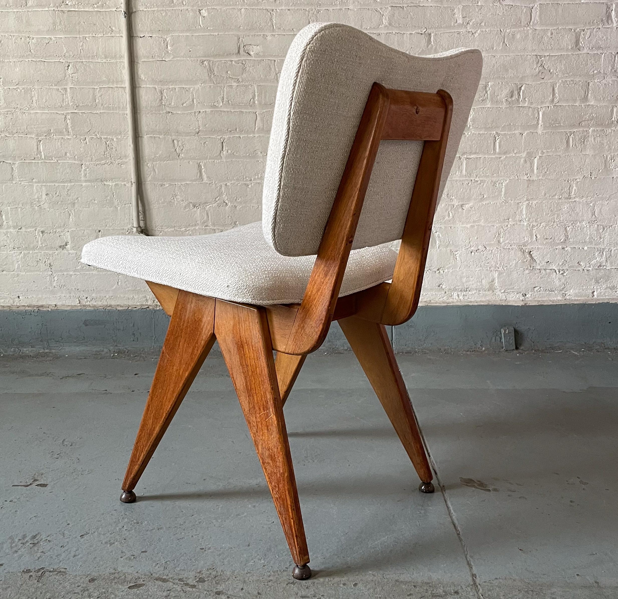 Mid-Century Modern Early Jens Risom Compass Chair for His Own Company