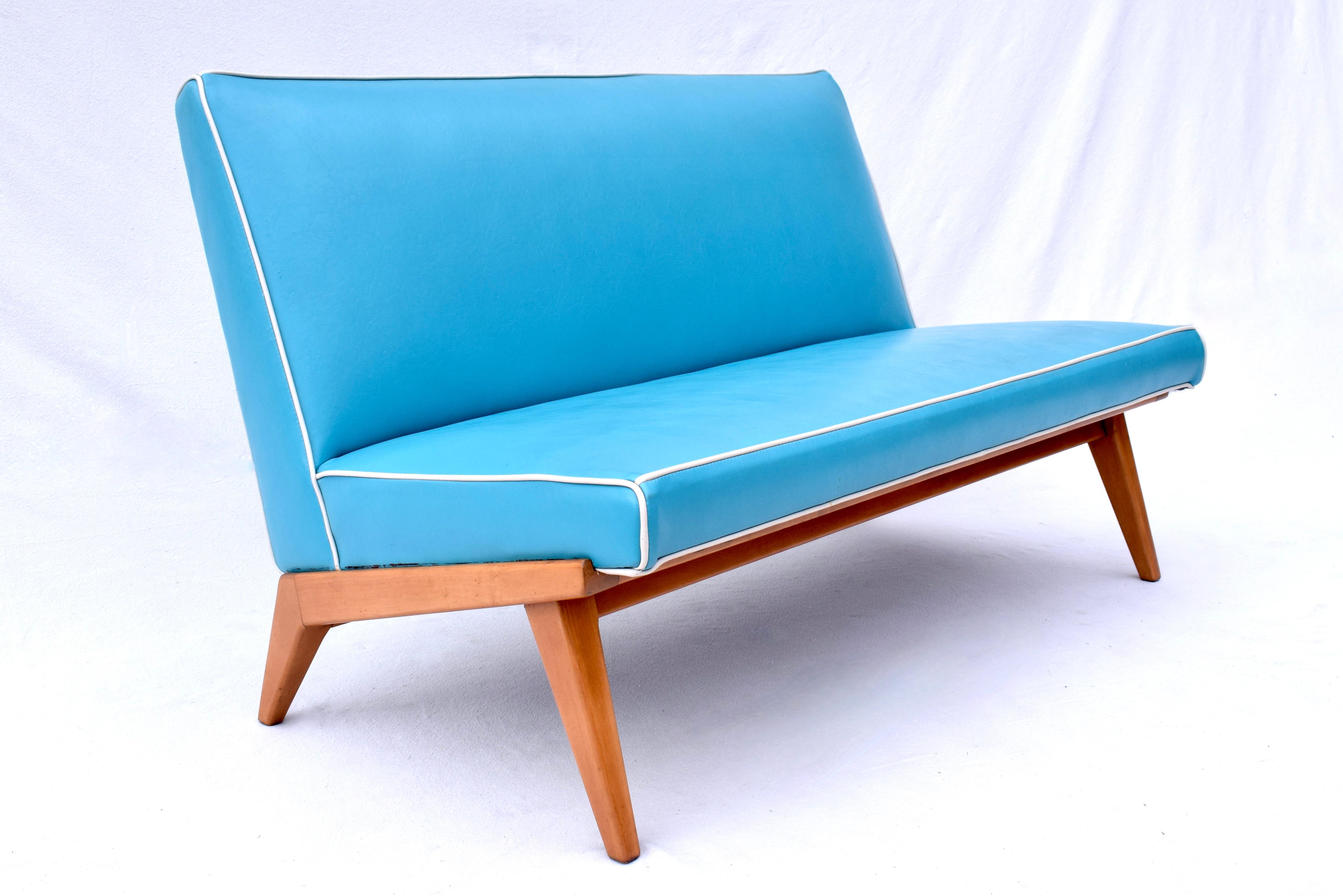 Frühes Armloses Sessel von Jens Risom Knoll Associates (Moderne der Mitte des Jahrhunderts) im Angebot