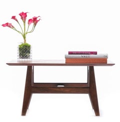 Früher Jens Risom Couchtisch mit niedrigem Profil aus Nussbaum, um 1948