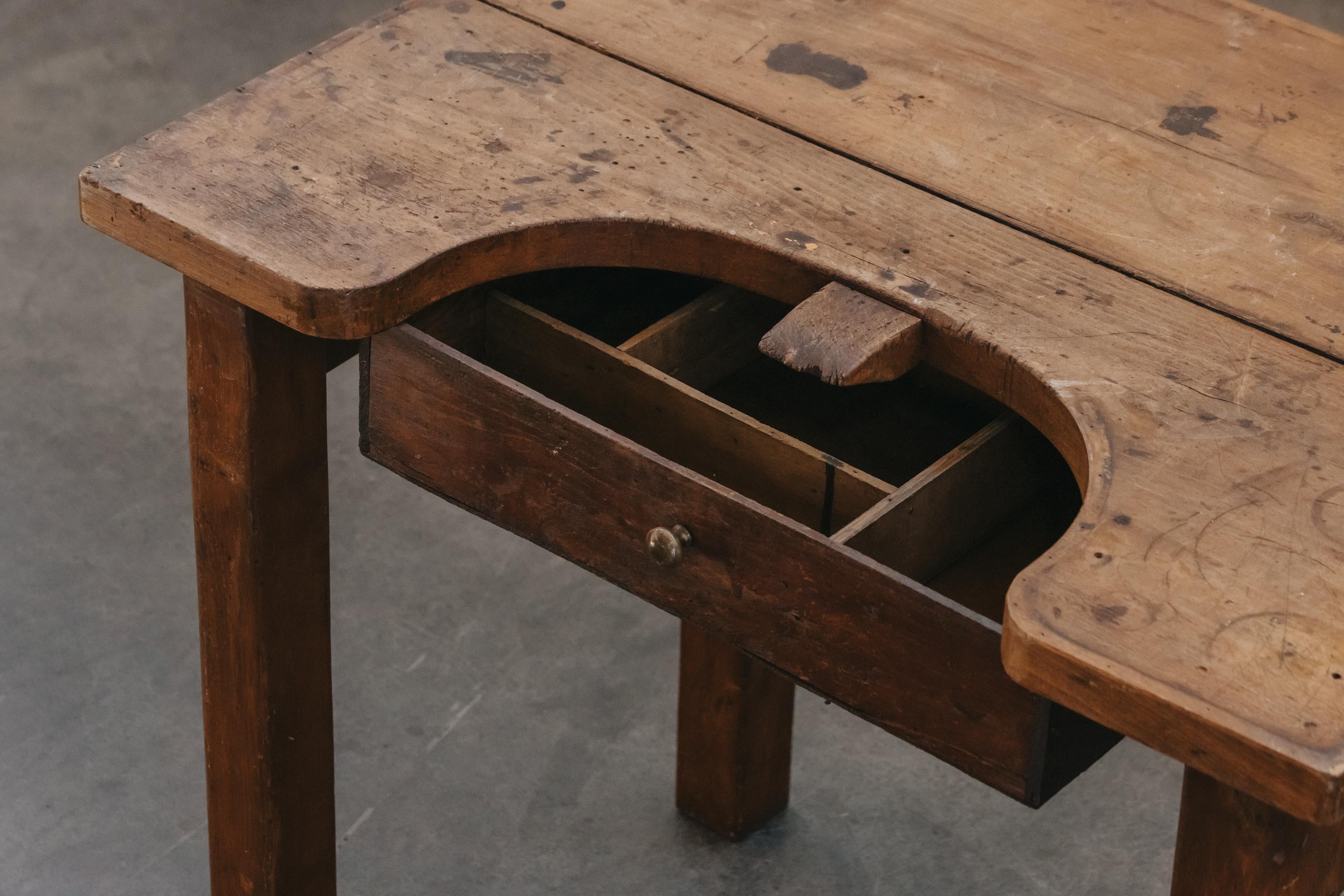 Early Jewellers Table From France, Circa 1900 In Good Condition For Sale In Nashville, TN
