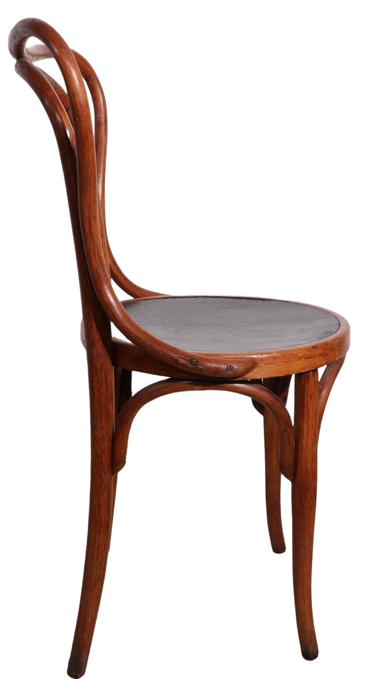 Early JJ Kohn Secessionist Bentwood Dining Side Cafe Chair Made in Austria 3