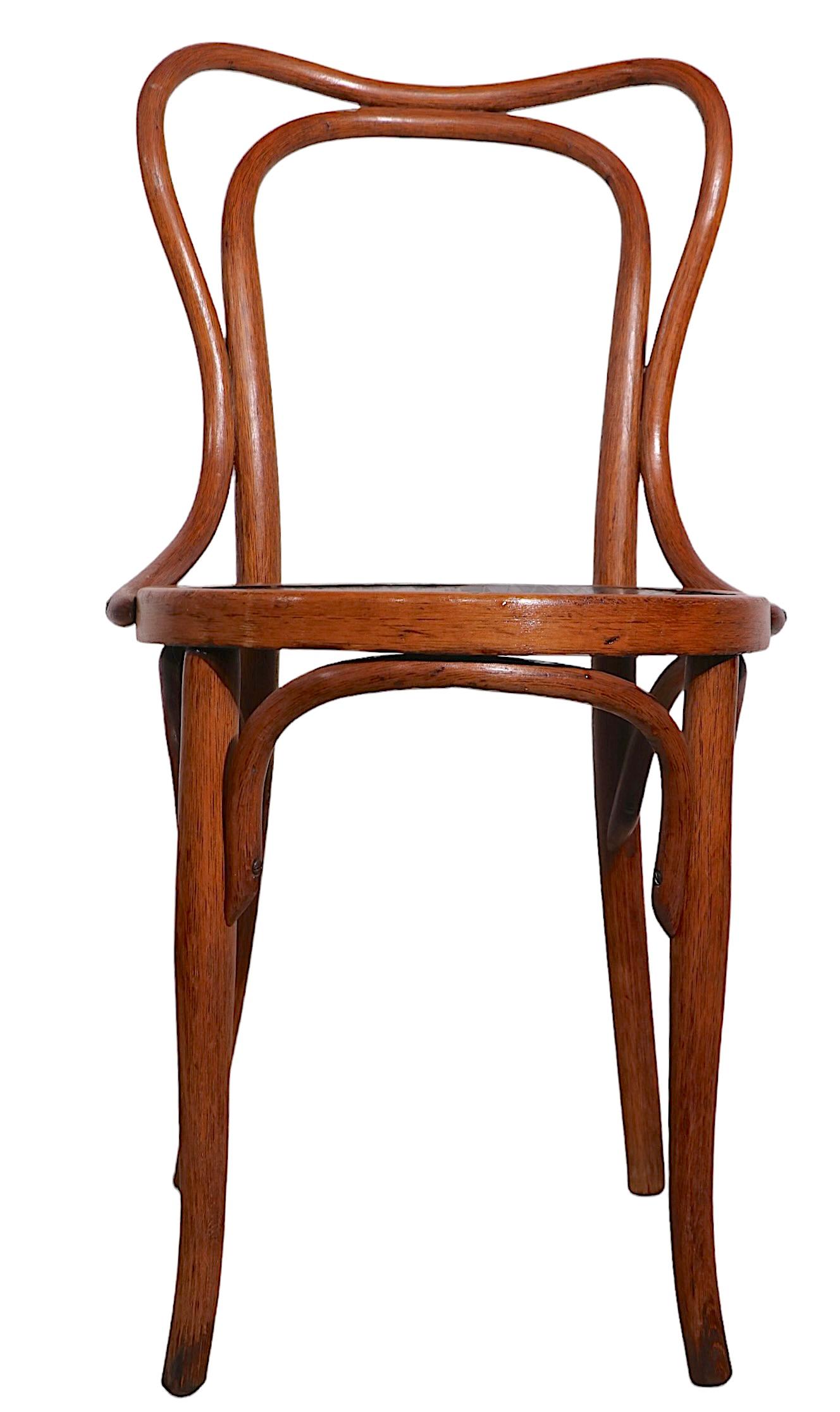 Early JJ Kohn Secessionist Bentwood Dining Side Cafe Chair Made in Austria 5