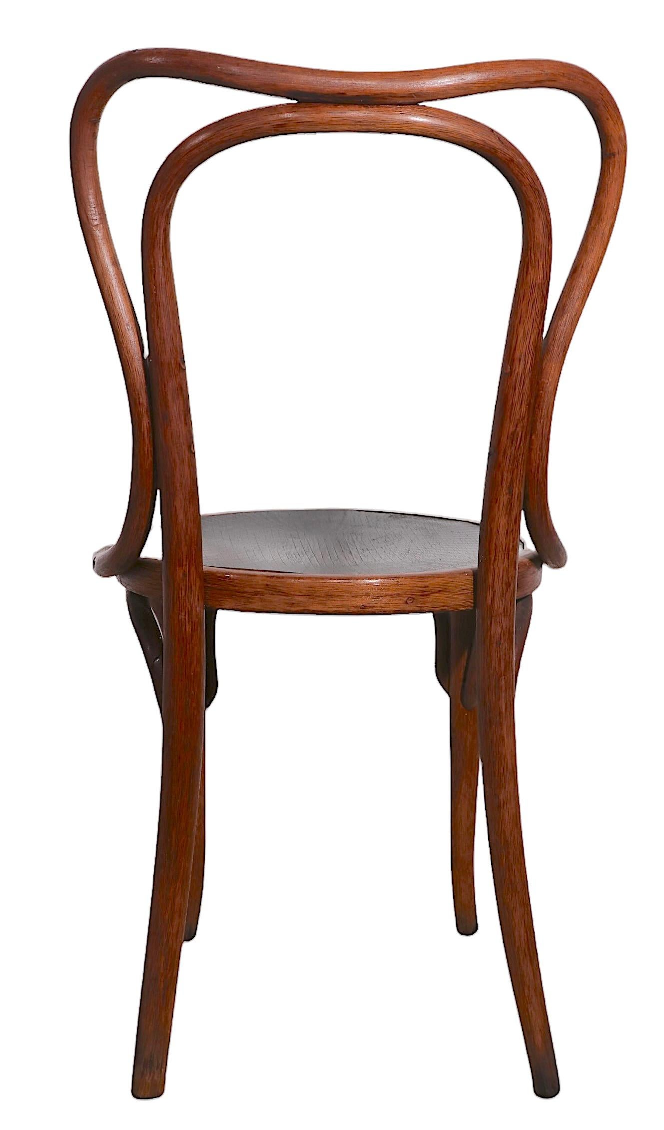 Early JJ Kohn Secessionist Bentwood Dining Side Cafe Chair Made in Austria 2