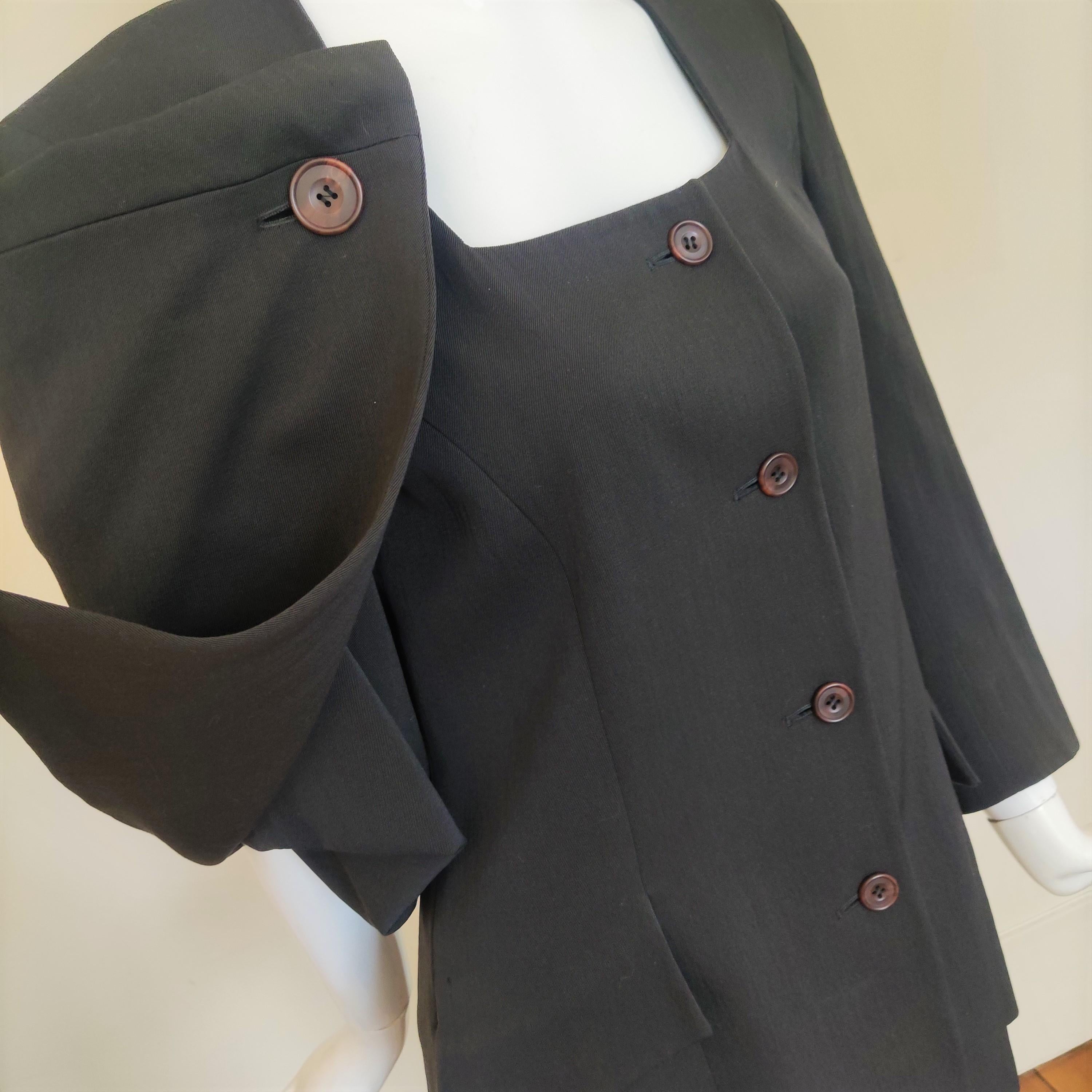 Early John Galliano Cape Collar Wrap Vintage Britain London Blazer Kimono Jacket For Sale 7
