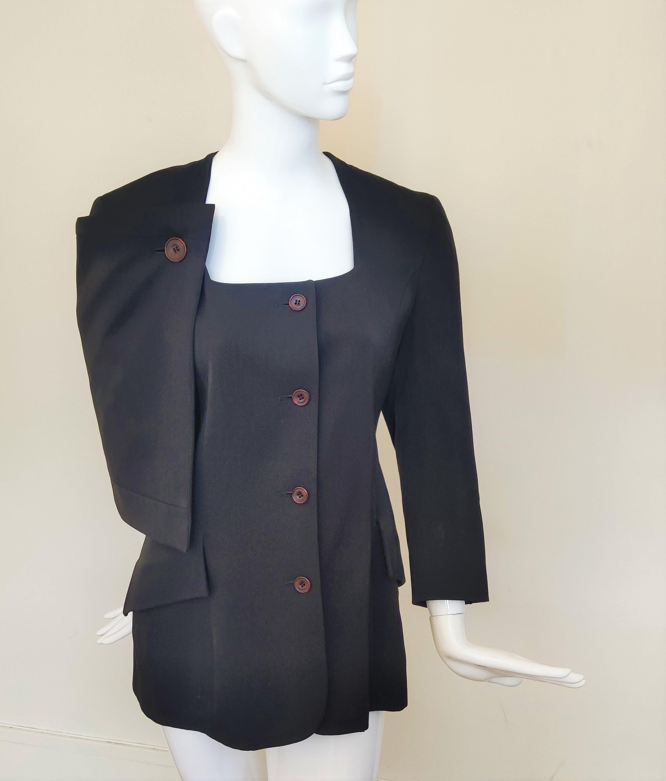 Early John Galliano Cape Collar Wrap Vintage Britain London Blazer Kimono Jacket For Sale 5