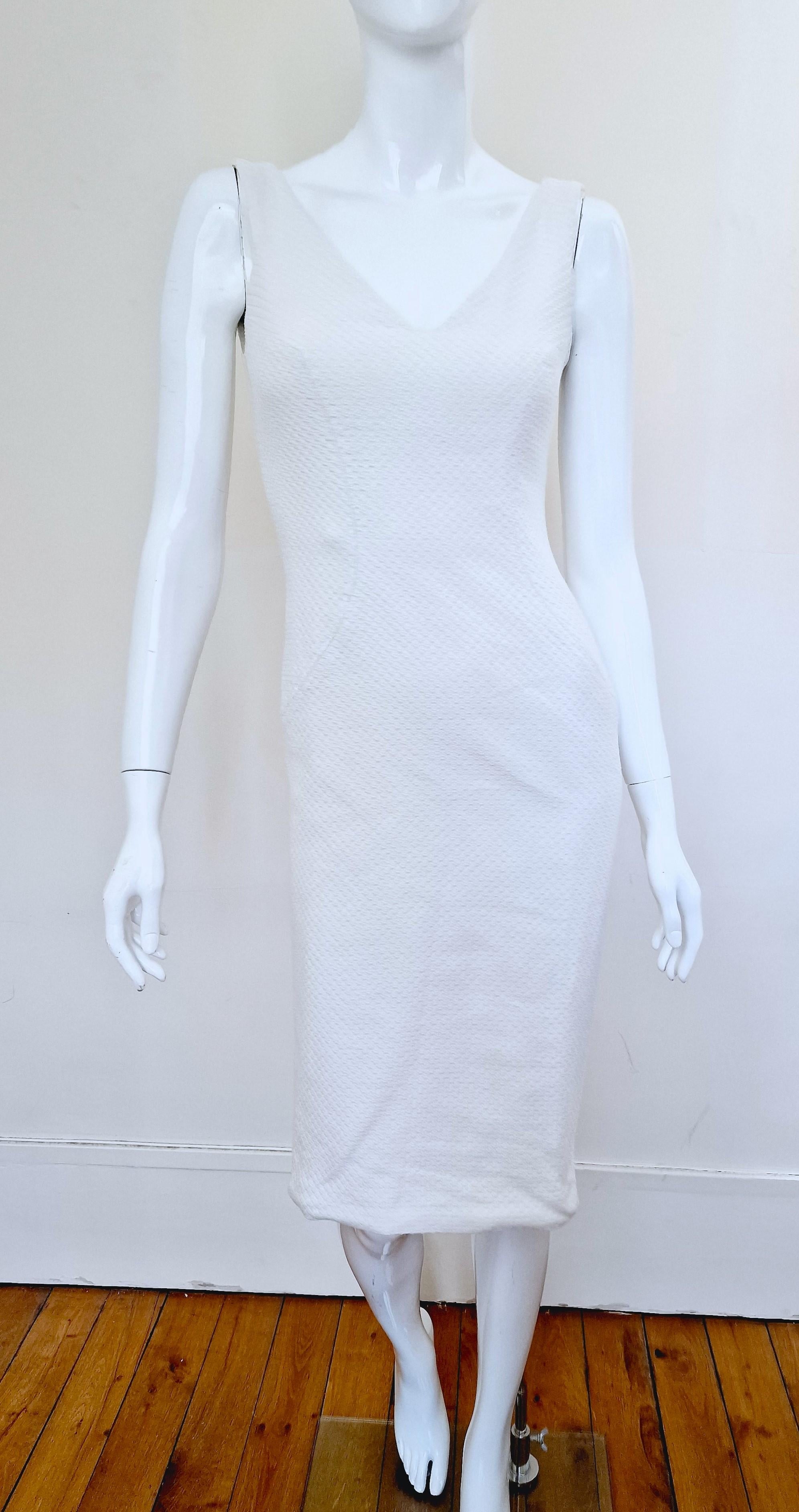 Women's Early John Galliano Vintage White Blazer Evening Jacket Ensemble Dress Set Suit For Sale