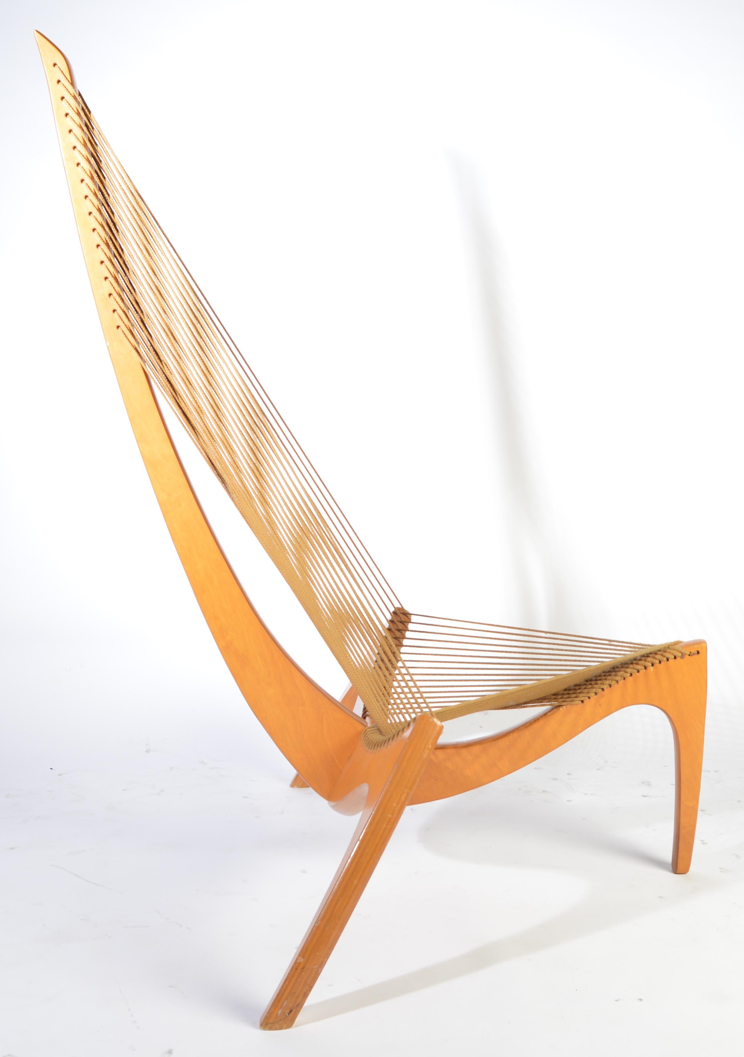 Mid-20th Century Early Jorgen Hovelskov, Christensen & Larsen Harp Chair, 1963