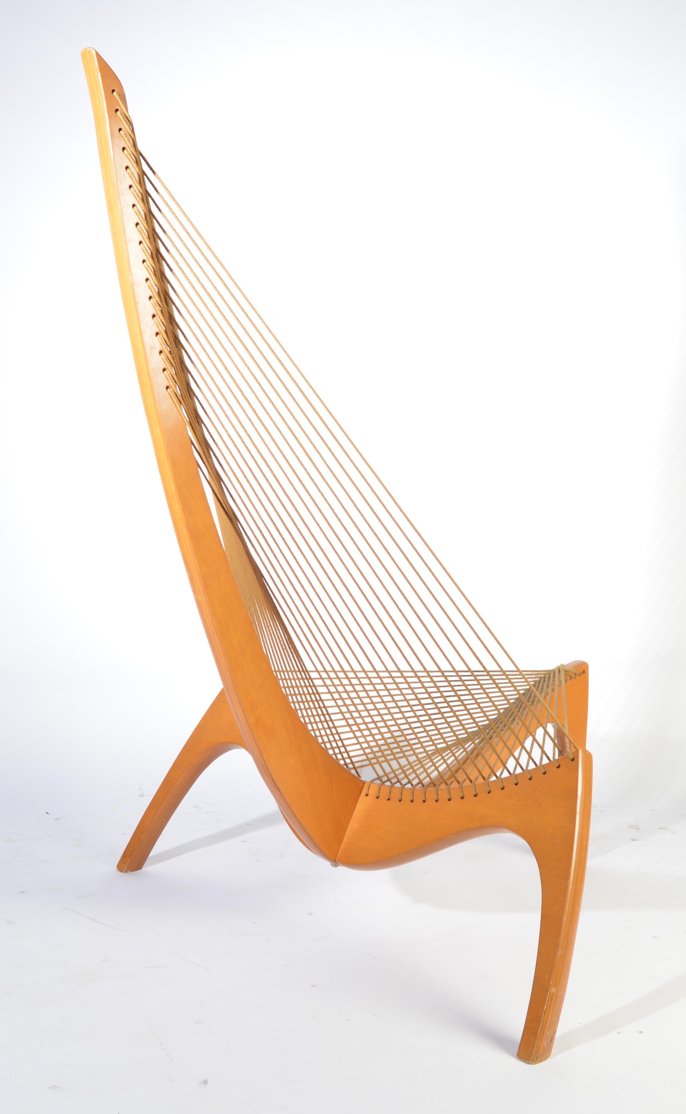 Cord Early Jorgen Hovelskov, Christensen & Larsen Harp Chair, 1963