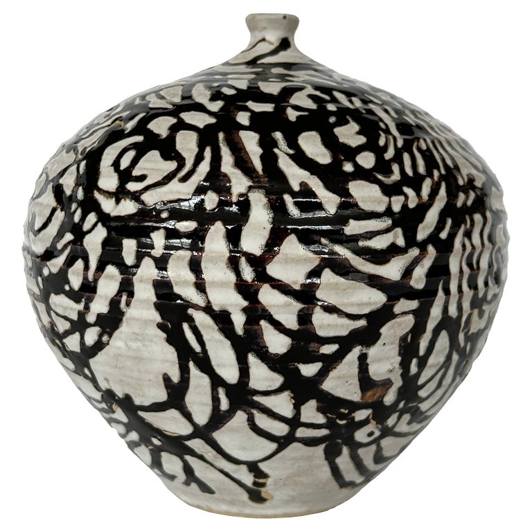 Early JT Abernathy Studio Pottery Vase For Sale at 1stDibs