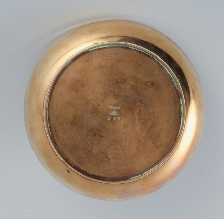 Early Just Andersen Art Deco Bronze Bowl, Approx, 1930 In Excellent Condition For Sale In Copenhagen, DK