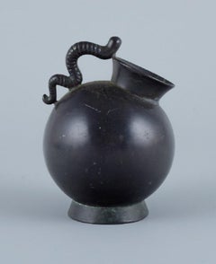 Early Just Andersen, Small Art Deco Vase in Disco Metal, Approximate 1930s.