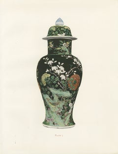 Early Kang-he Famille Noire Jar and Cover with Crested Pheasants, Plate 1911