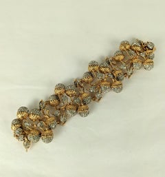 Early Kenneth Jay Lane Pave Acorn Cuff