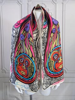 Early Kenneth Jay Lane Pop Art Scarf