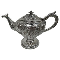 Early Kirk Classical Silver Teapot with Assay Marks