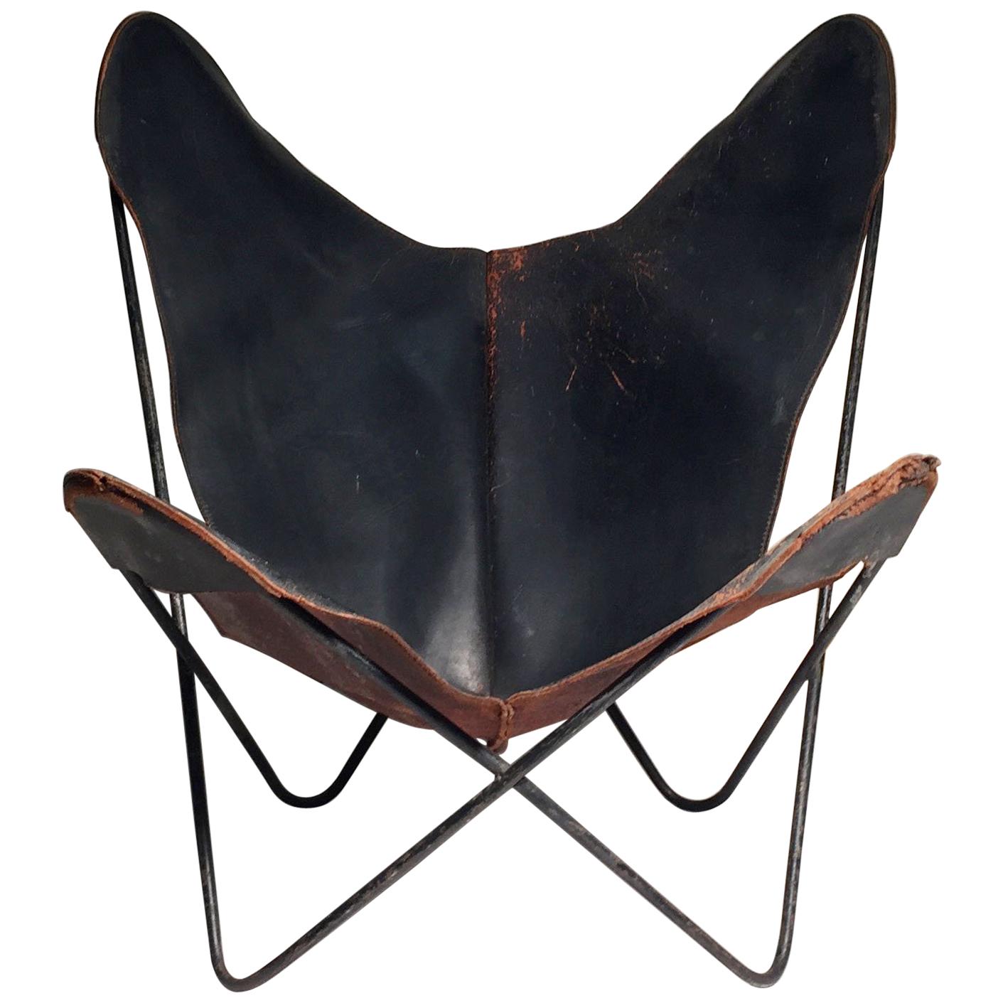 Early Knoll Butterfly Chair by Jorge Ferrari-Hardoy Juan Kurchann Antonio Bonet