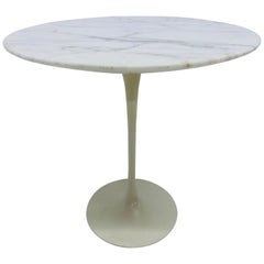 Early Knoll Carrara Marble Tulip Side Table by Eero Saarinen, 1960s