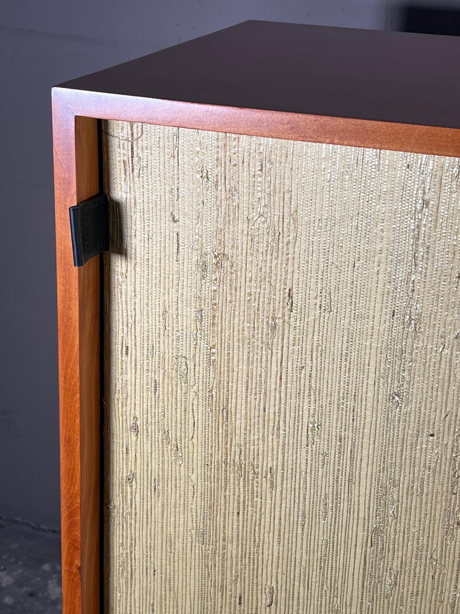 Early Knoll Credenza With Grasscloth Front 8