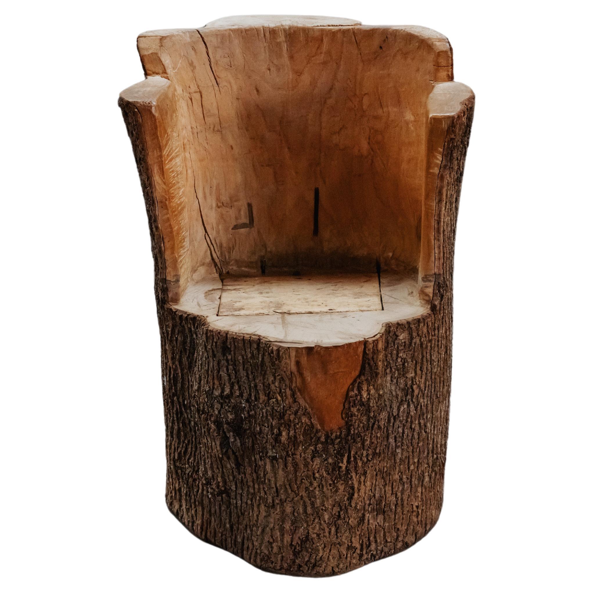Early Kubb Stool Chair From France, Circa 1920 For Sale