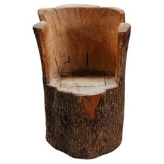 Antique Early Kubb Stool Chair From France, Circa 1920