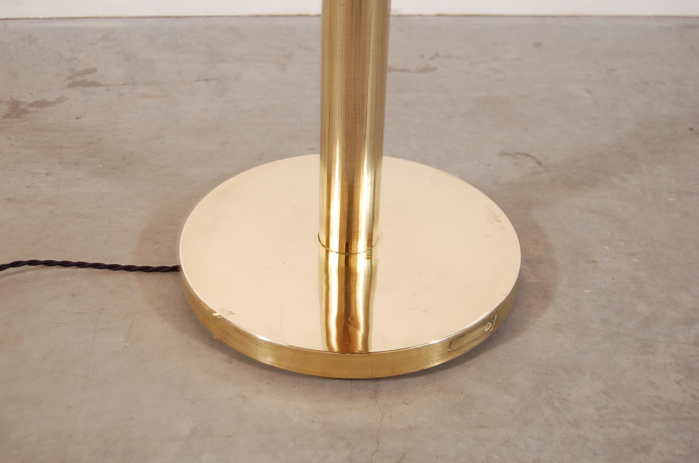 Mid-Century Modern Early Kurt Versen Brass Floor Lamp