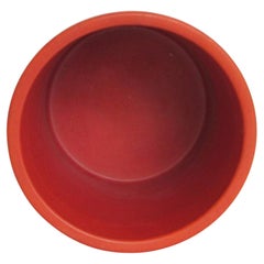 Early Lagardo Tackett  Pour la poterie architecturale Pot de jardinière émaillé rouge mat