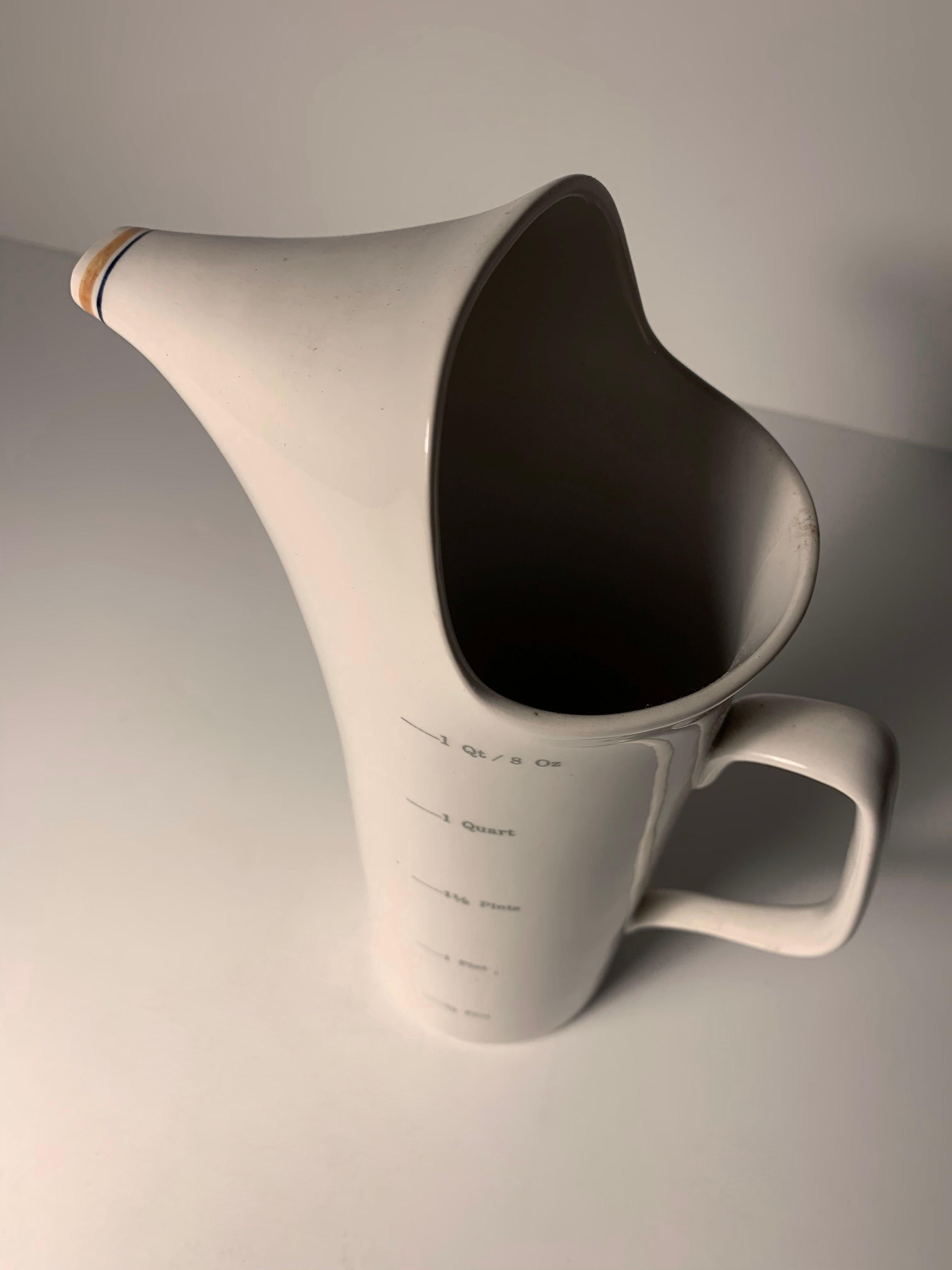 20th Century Early LaGardo Tackett Measuring Pitcher with Graphics For Sale