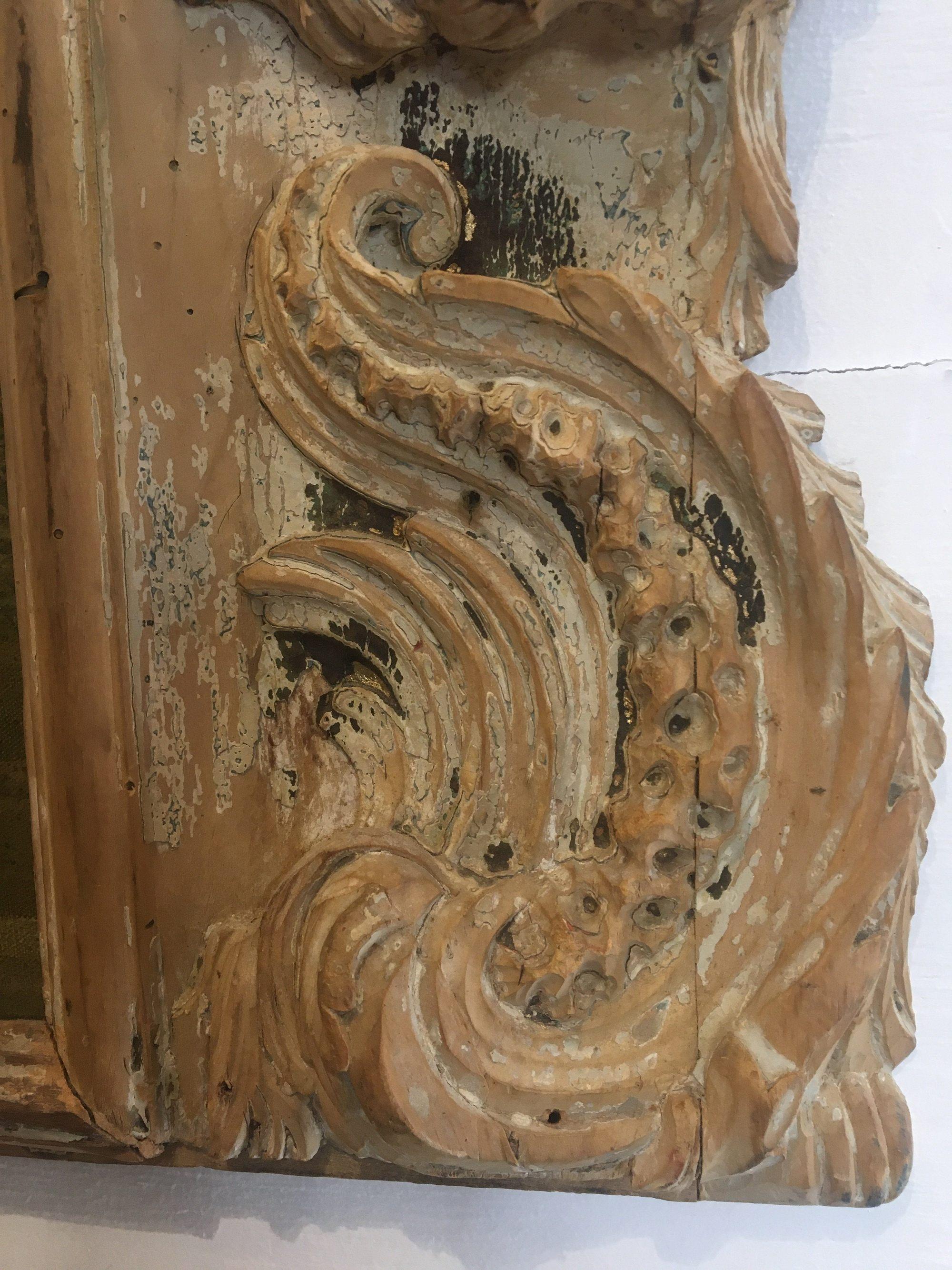 Early Landscape in Carved Boiserie Frame 1