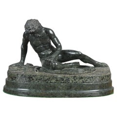 Early, Large and Fine Grand Tour Serpentine Sculpture of the Dying Gaul c. 1850