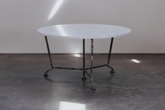 Grande table de jardin en marbre d'origine française, vers 1880