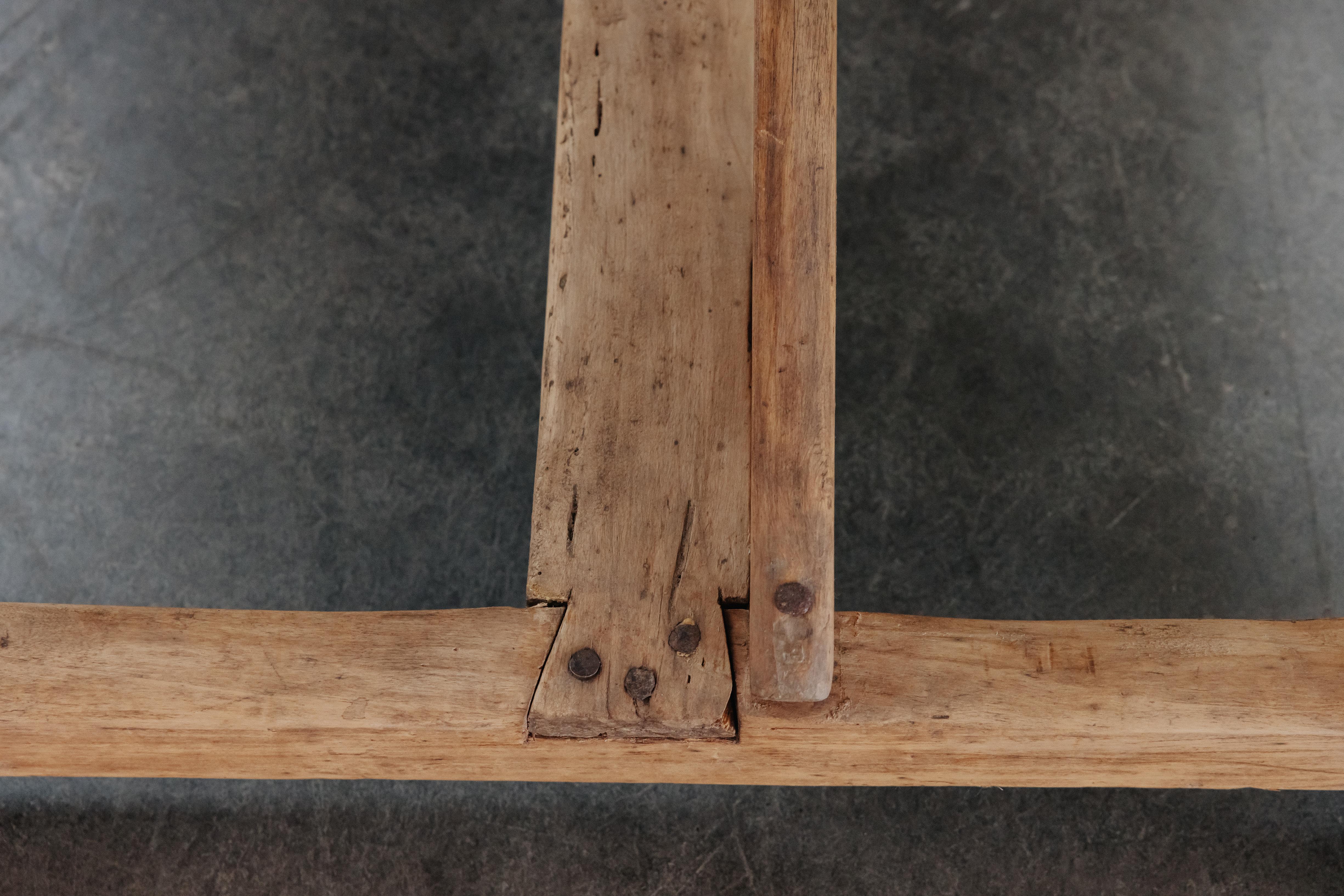 Grande table à manger en pin d'Espagne, vers 1850 en vente 4