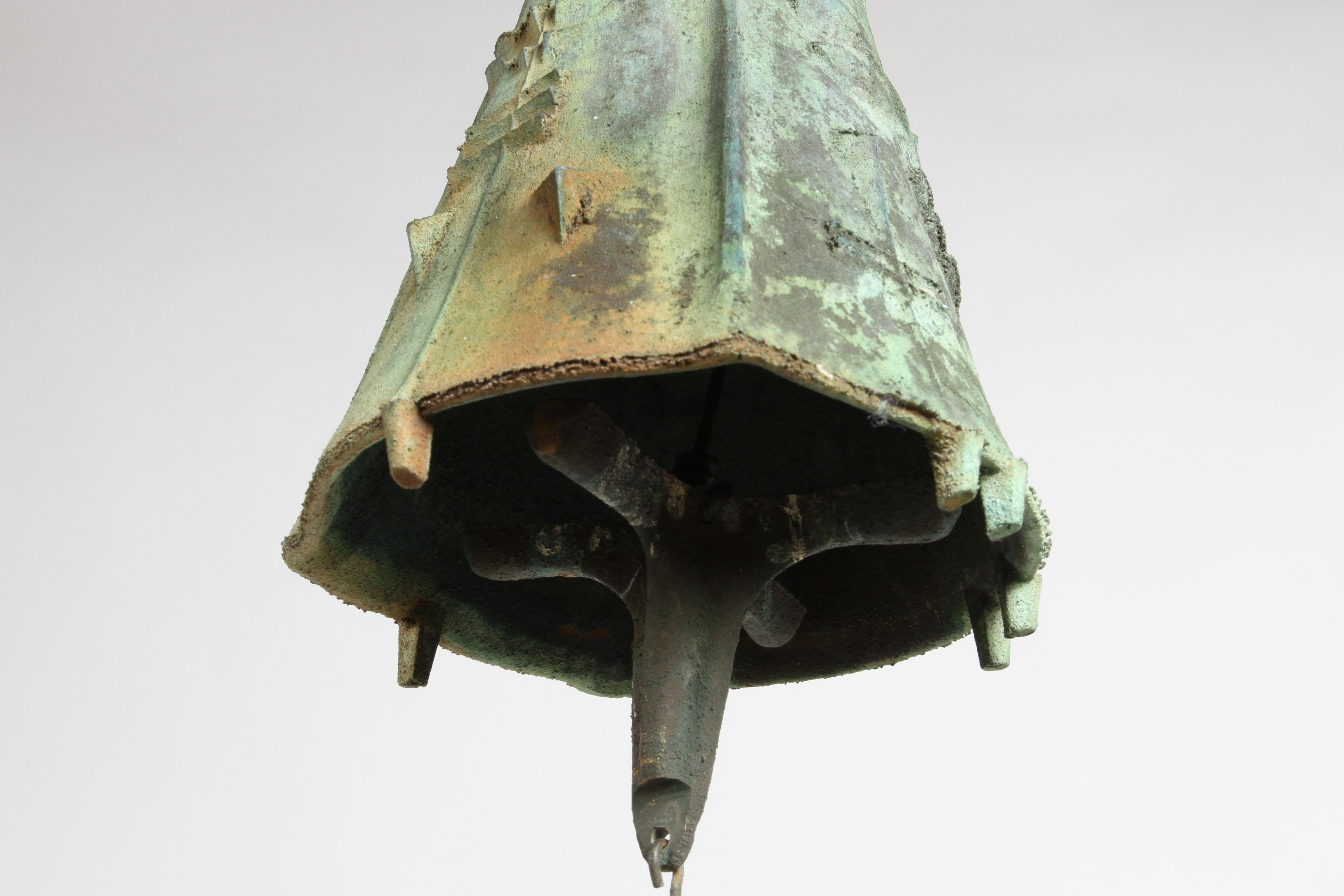 Mid-20th Century Early Large Scale Bronze Sculptural Wind Chime or Bell by Paolo Soleri - MCM For Sale